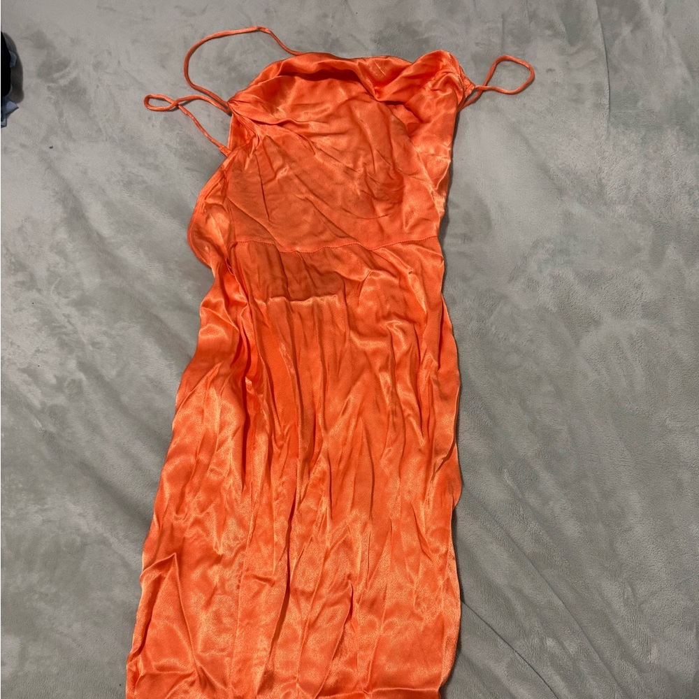 Silky long dress